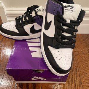 Nike SB Dunk Low Pro Court Purple Black White